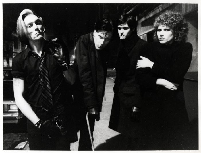 The Cramps, Bowery, 1977, photographed by Godlis.