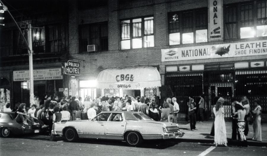 Bowery Street Scene, New York City, 1977, photographed by Godlis.
