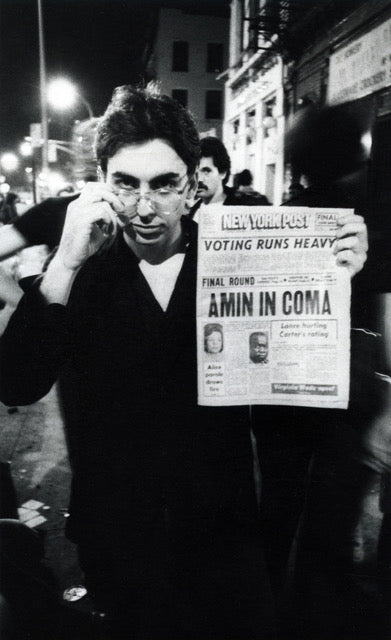 Chris Stein, Bowery, 1977, photographed by Godlis.
