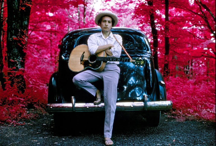 Bob Dylan on Car, Woodstock, New York, 1968
