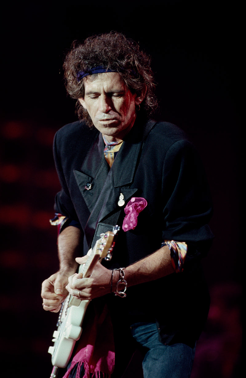 Keith Richards, Canada, 1989, photographed by Patrick Harbron.