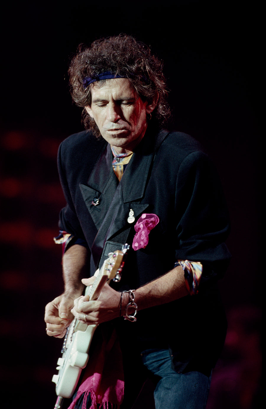 Keith Richards, Canada, 1989, photographed by Patrick Harbron.