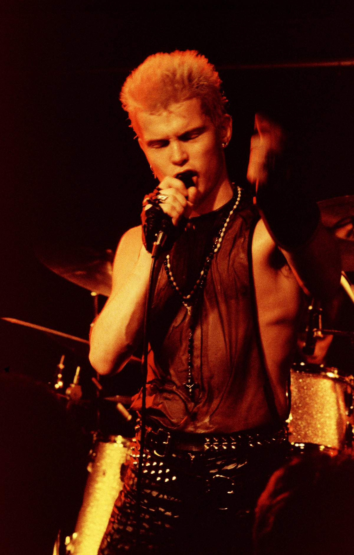 Billy Idol, Canada, 1982, photographed by Patrick Harbron.
