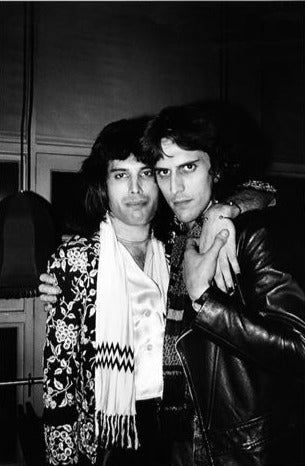 Freddie Mercury and Mick Rock, photographed by Mick Rock.