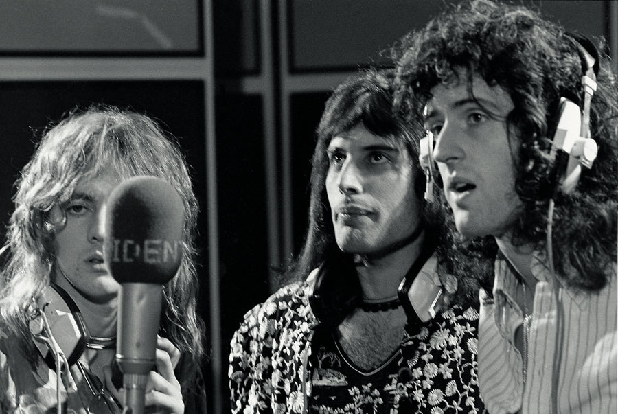 Queen, recording "Sheer Heart Attack" in London, UK, 1974 (2)