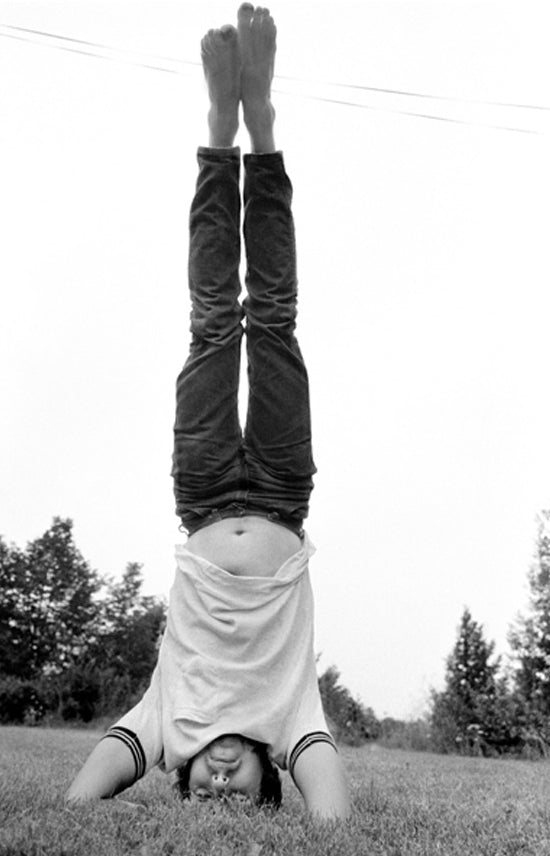 Bob Dylan Handstand, Woodstock, New York, 1969