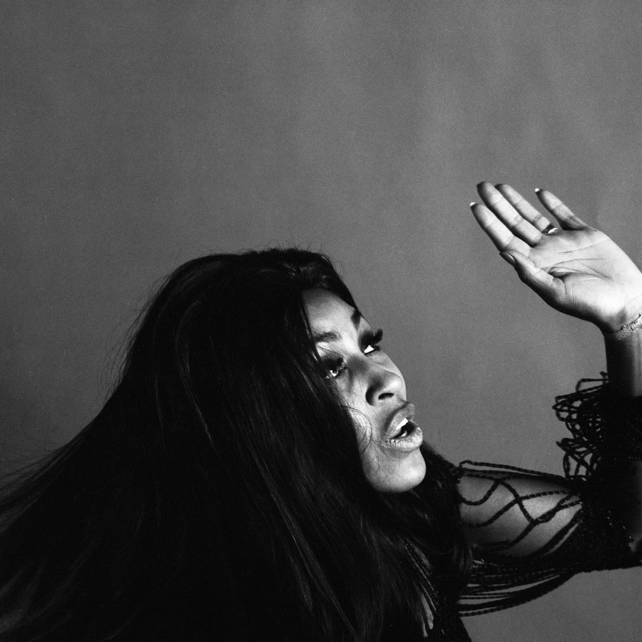 Tina Turner, looking up, 1969