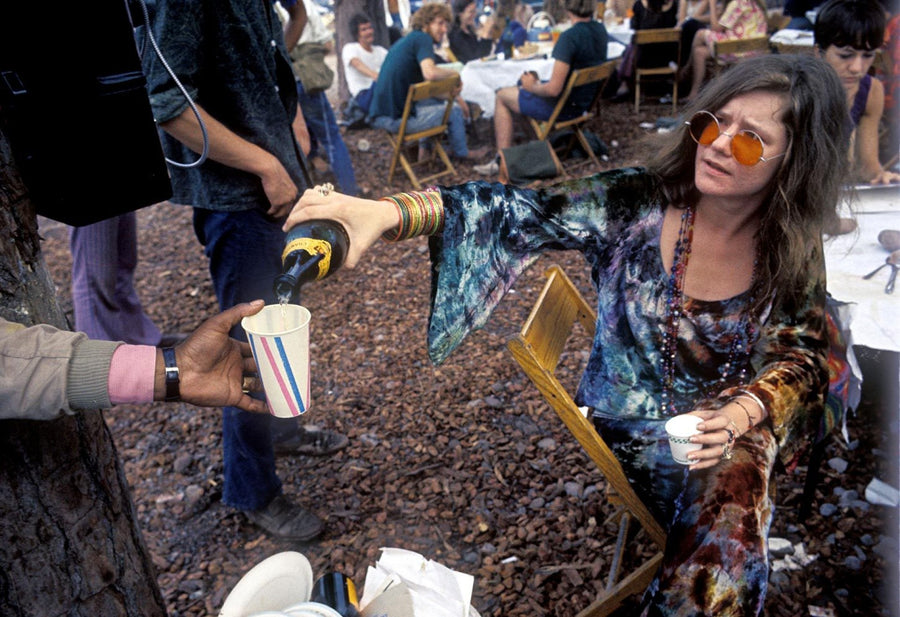 Janis Joplin Backstage, Woodstock Festival, 1969