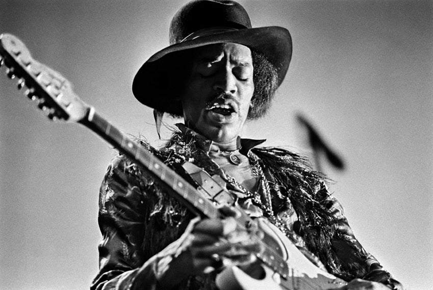 Jimi Hendrix On Stage, New York City, 1968