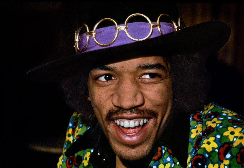 Jimi Hendrix Color Portrait with Hat, 1968