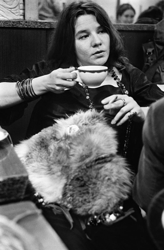 Janis Joplin Portrait with Cup, 1968
