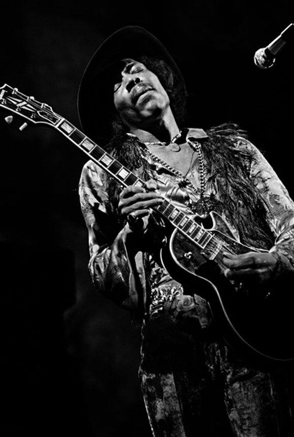Jimi Hendrix On Stage with Guitar, 1968