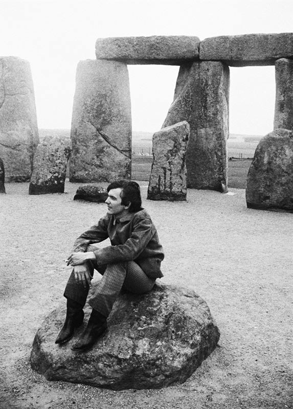 Gram Parsons at Stonehenge, photographed by Michael Cooper, 1968.