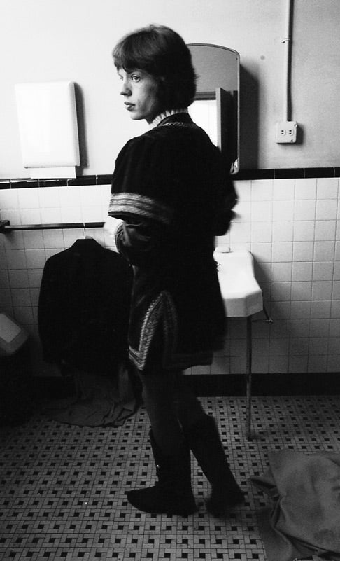 Mick Jagger in wizard's costume during the Their Satanic Majesties Request photoshoot, New York, photographed by Michael Cooper, 1967.