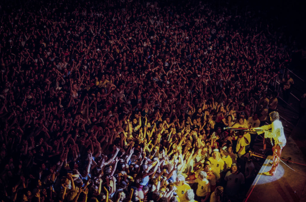 Steven Tyler of Aerosmith, The Crowd, 1979, photographed by Lynn Goldsmith.