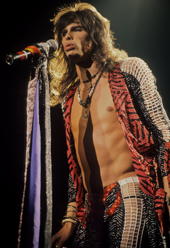 Steven Tyler of Aerosmith, Scarf, 1986, photographed by Lynn Goldsmith.