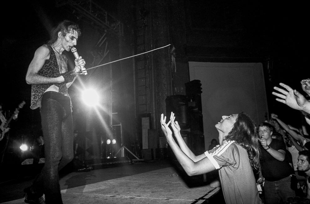 Alice Cooper, The Fans, 1980, photographed by Lynn Goldsmith.
