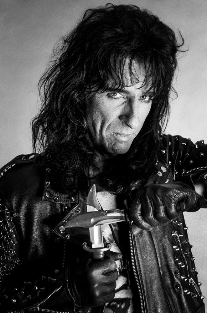 Alice Cooper, Portrait, 1989, photographed by Lynn Goldsmith.