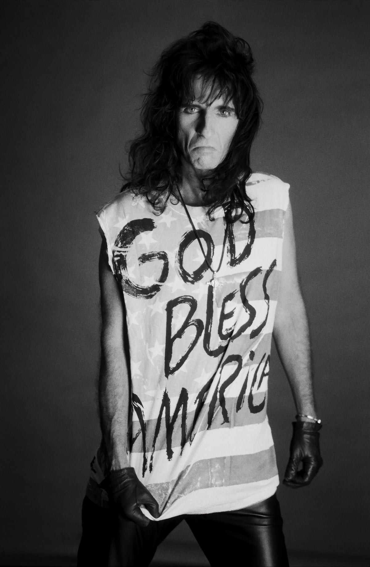 Alice Cooper, God Bless America, 1989 — photograph by Lynn Goldsmith