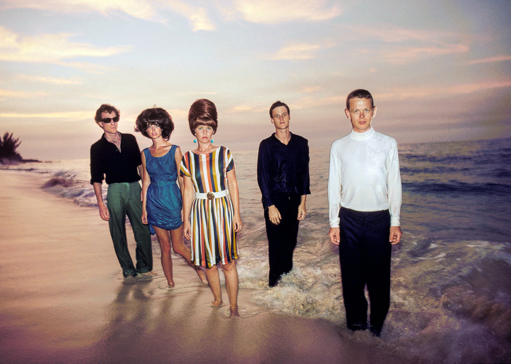 The B-52's, Beach at Sunset, 1980, photographed by Lynn Goldsmith.