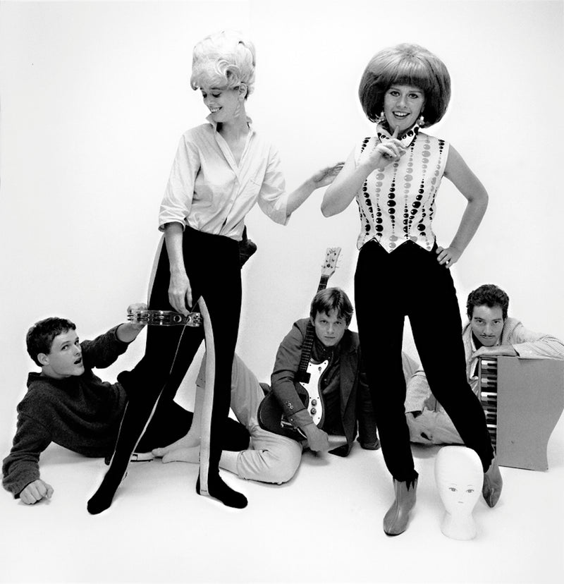 The B-52's, unreleased studio concept portrait, New York City, photographed by George DuBose.