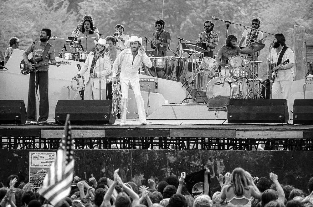 The Beach Boys, 1977, photographed by Lynn Goldsmith.