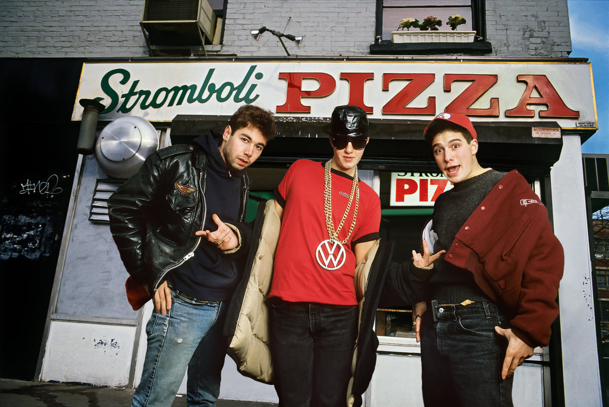 Beastie Boys, Stromboli Pizza (II), 1987 — photograph by Lynn Goldsmith