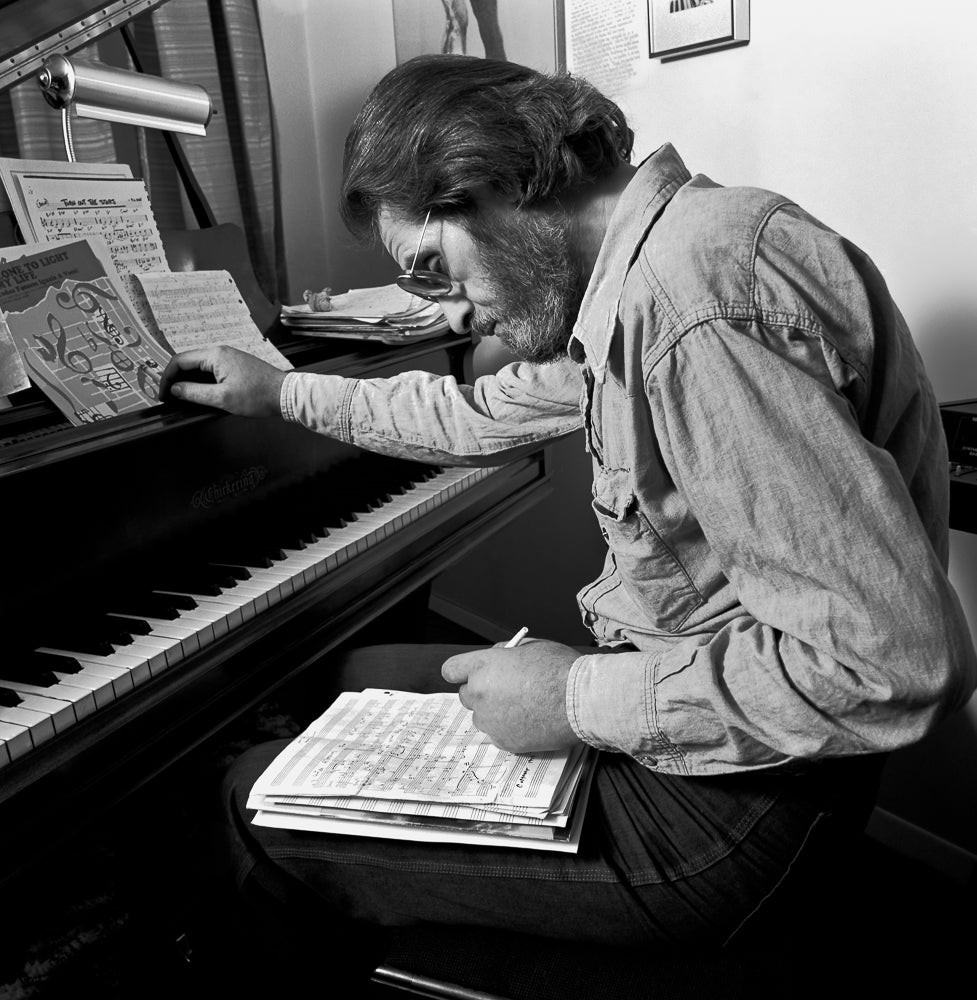 Bill Evans, At the Piano, 1980, photographed by Lynn Goldsmith.