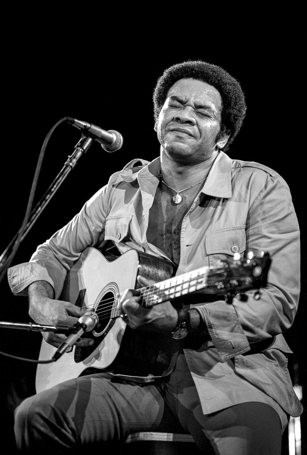Bill Withers, Acoustic, 1974 — photograph by Lynn Goldsmith