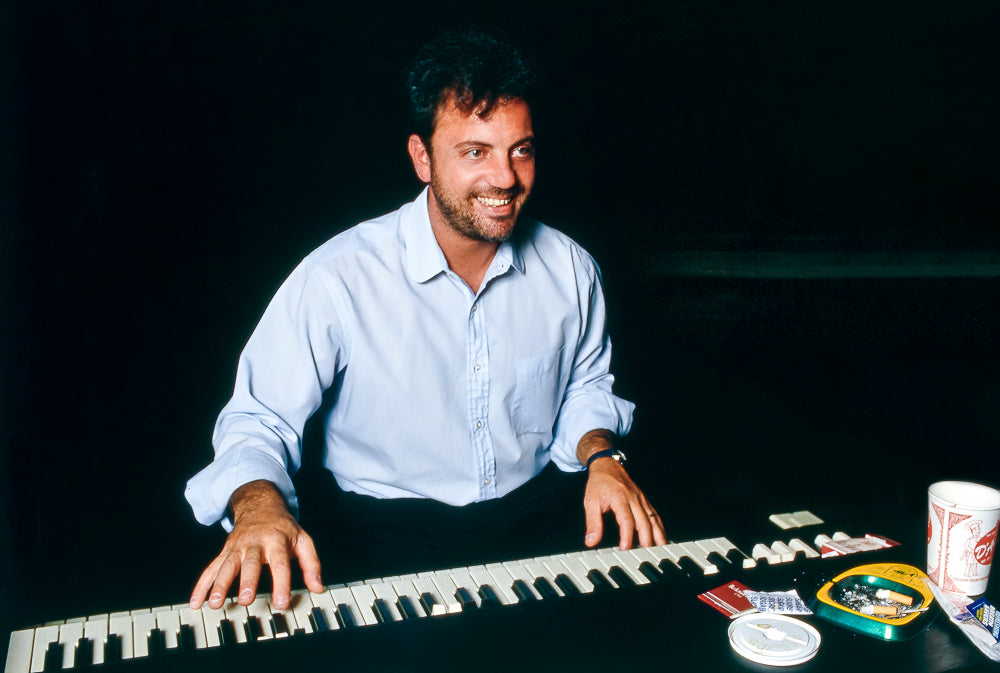 Billy Joel, 1985, photographed by Lynn Goldsmith.