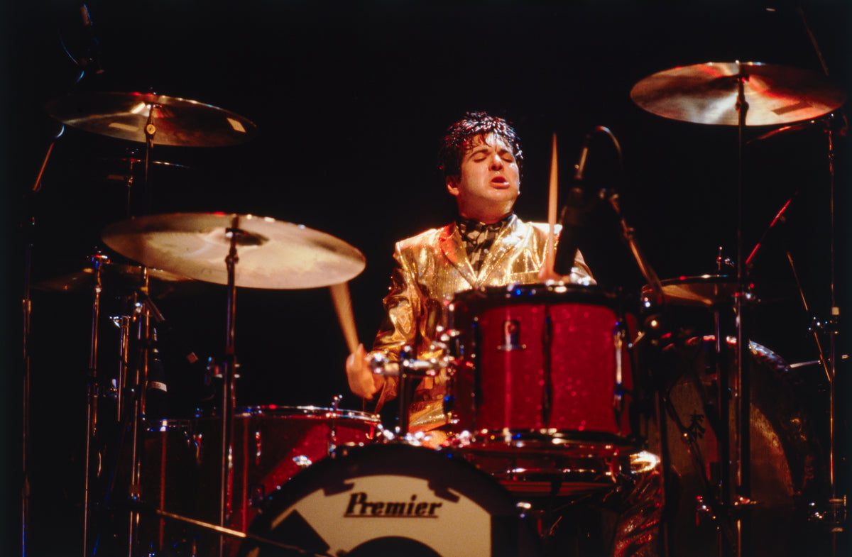 Clem Burke of Blondie, 1980 — photograph by Lynn Goldsmith