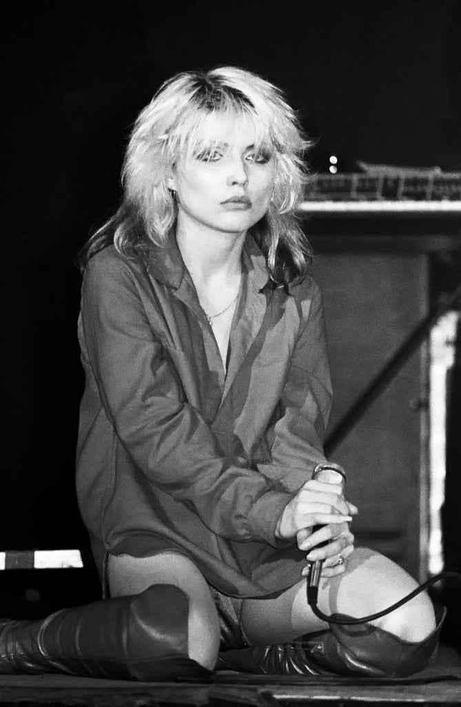 Debbie Harry of Blondie, In Concert, 1978, photographed by Lynn Goldsmith.