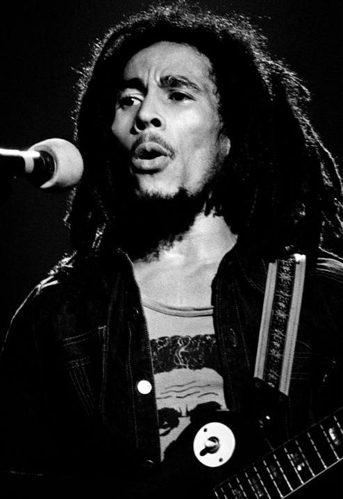 Bob Marley, London, 1975, photographed by Mick Rock.