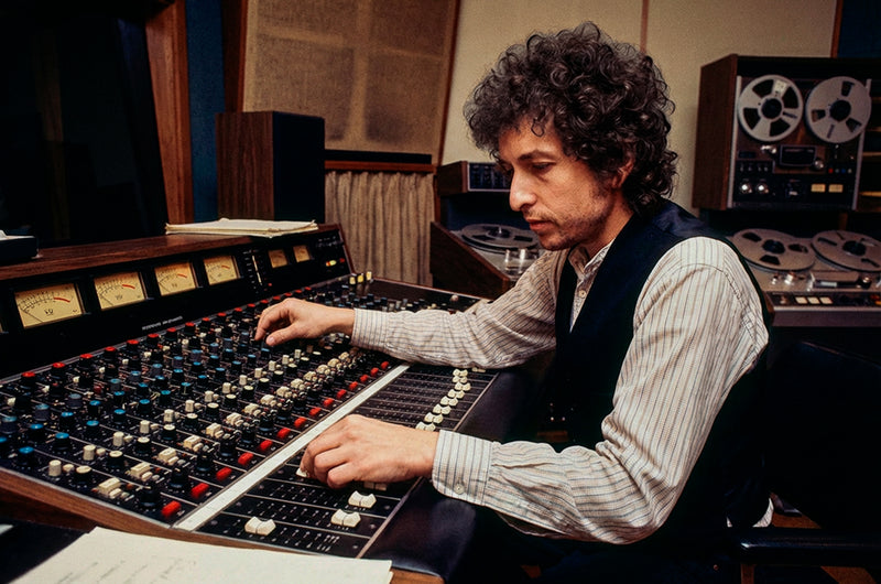 Bob Dylan, In the Studio, 1975 — photograph by Lynn Goldsmith