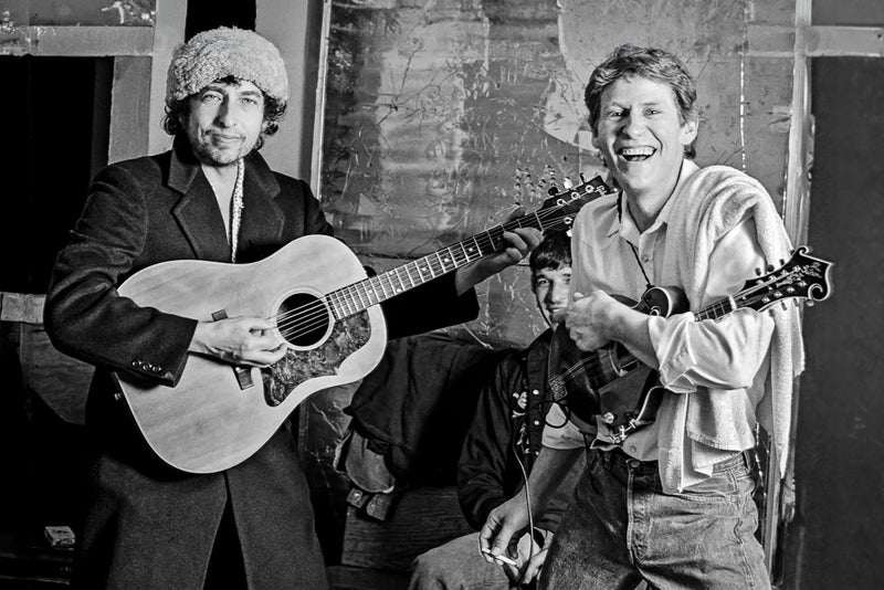 Bob Dylan and Levon Helm, 1983 — photograph by Lynn Goldsmith