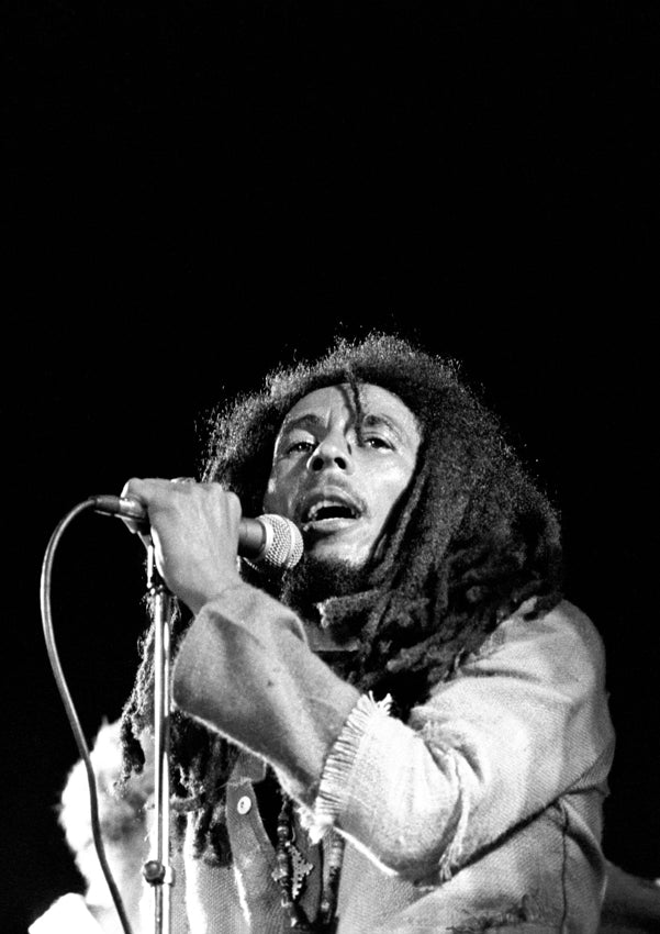 Bob Marley, Jamaica, 1978 — Archive Selection II. Photograph by Ebet Roberts.