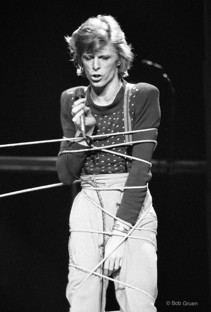 David Bowie, New York City, 1974, photographed by Bob Gruen.