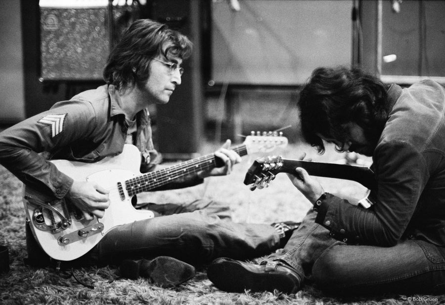 John Lennon. Madison Square Garden, NYC, 1972, photographed by Bob Gruen.