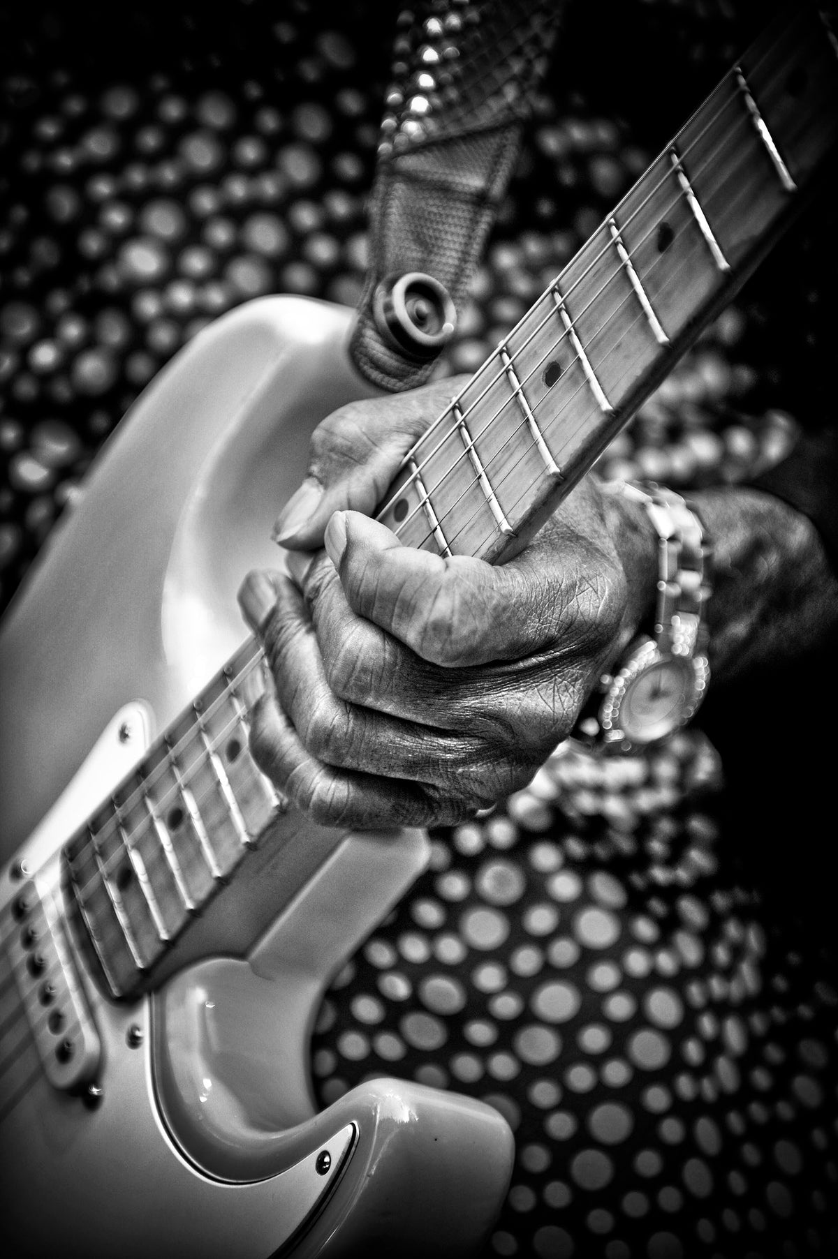 Buddy Guy at Santa Cruz Blues Festival, Santa Cruz, California, 2010, photographed by Jérôme Brunet.