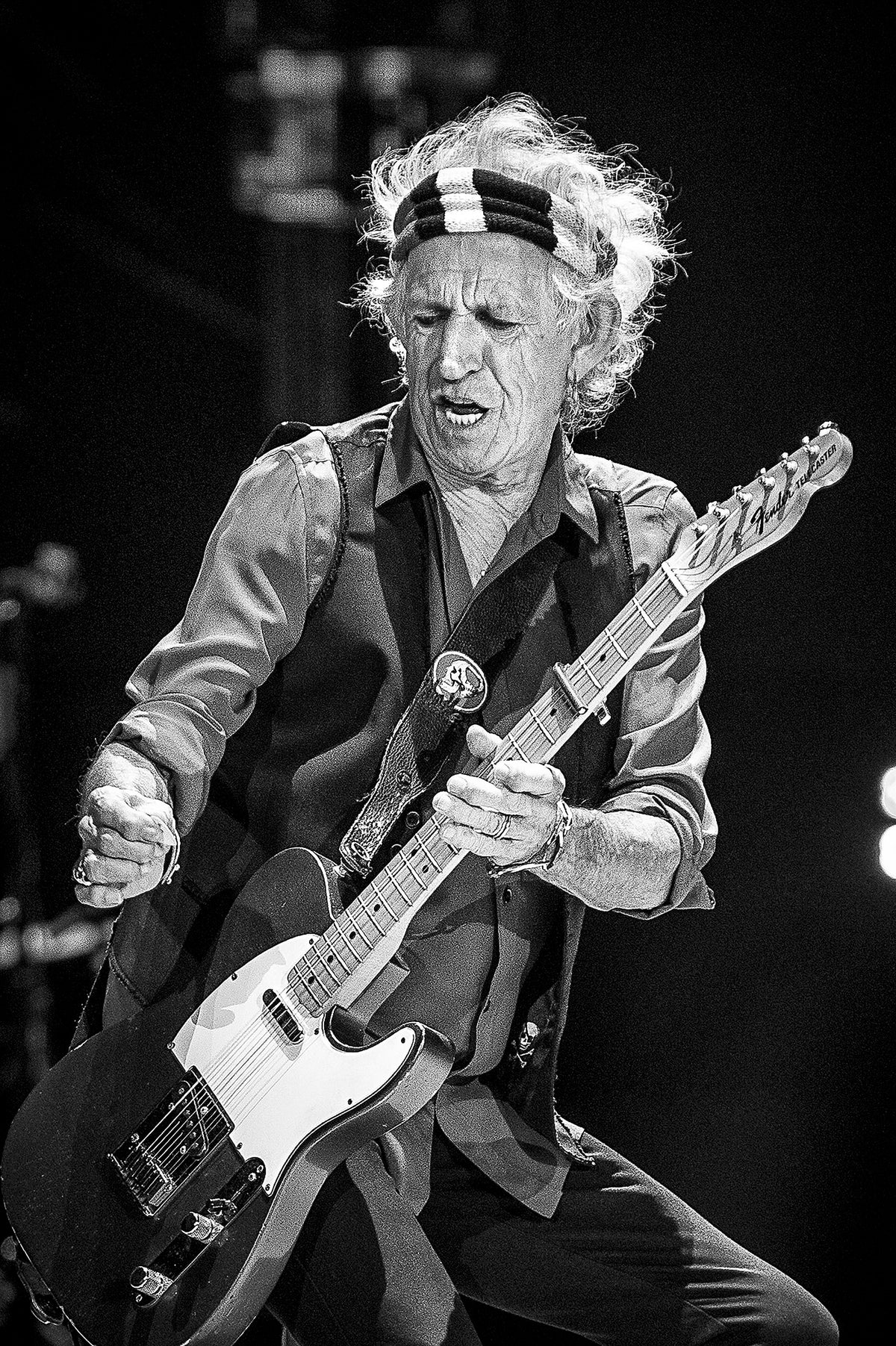 Keith Richards at Desert Trip, Indio, California, 2016, photographed by Jérôme Brunet.