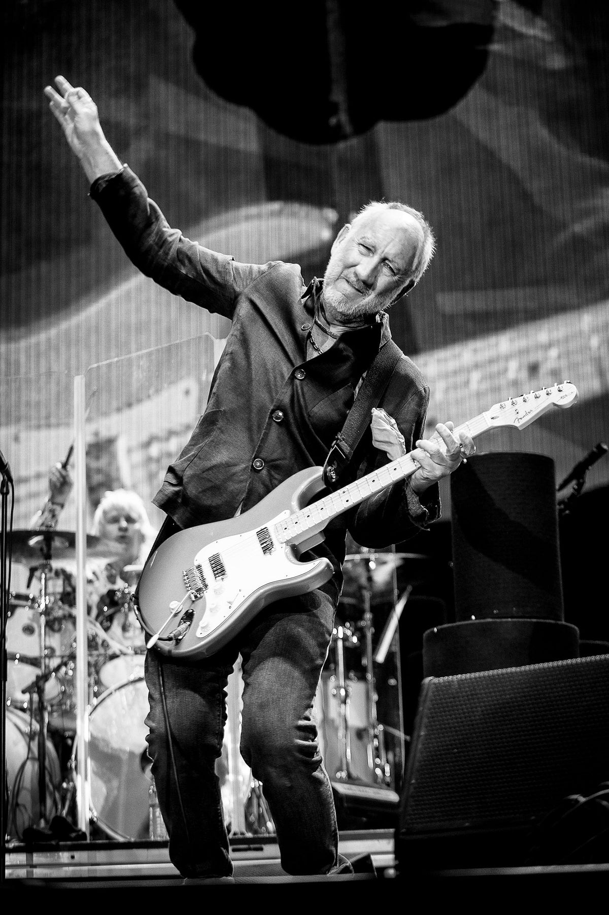 Pete Townshend at Desert Trip, Indio, California, 2016, photographed by Jérôme Brunet.