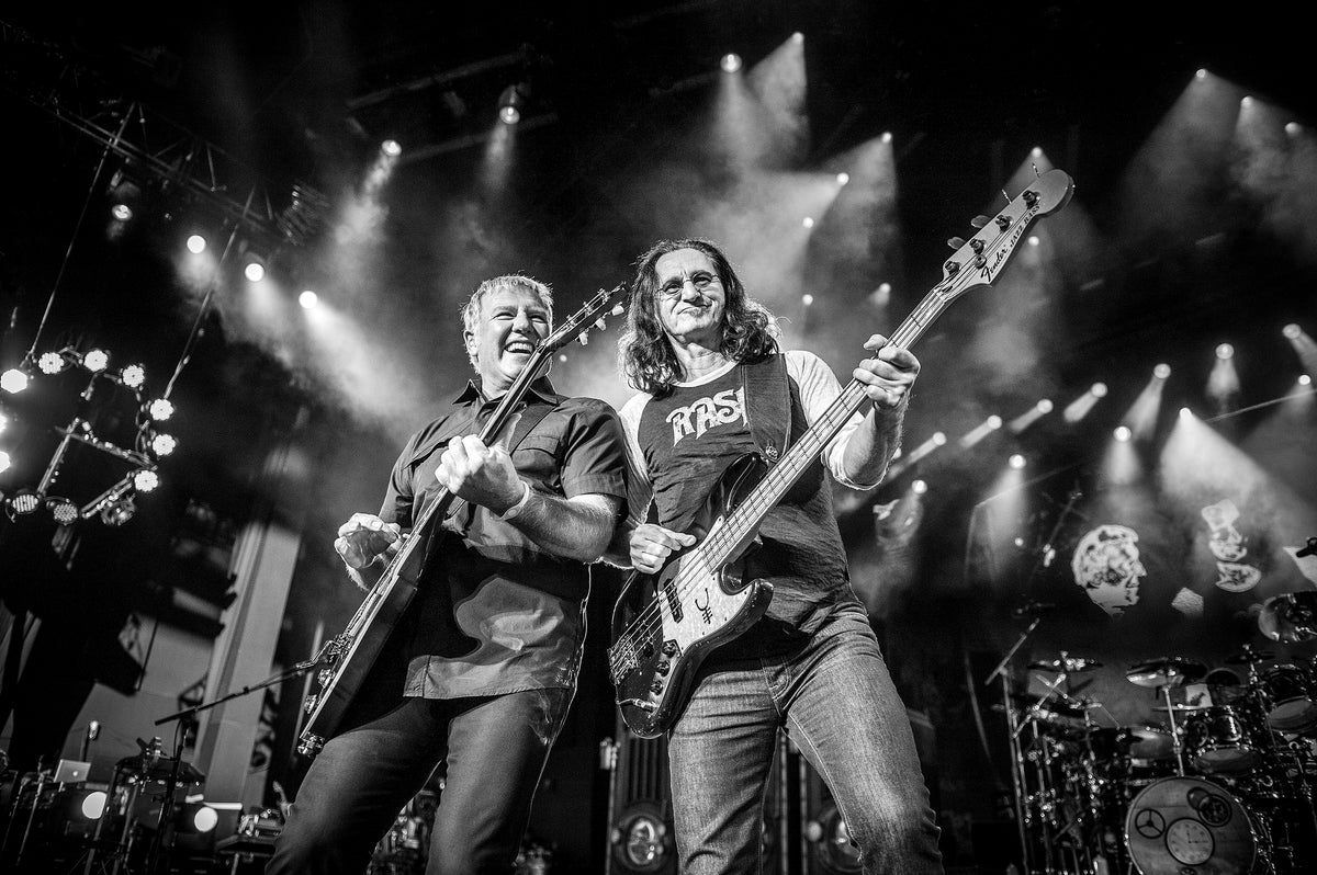 Rush at Concord Pavilion, Concord, California, 2011, photographed by Jérôme Brunet.