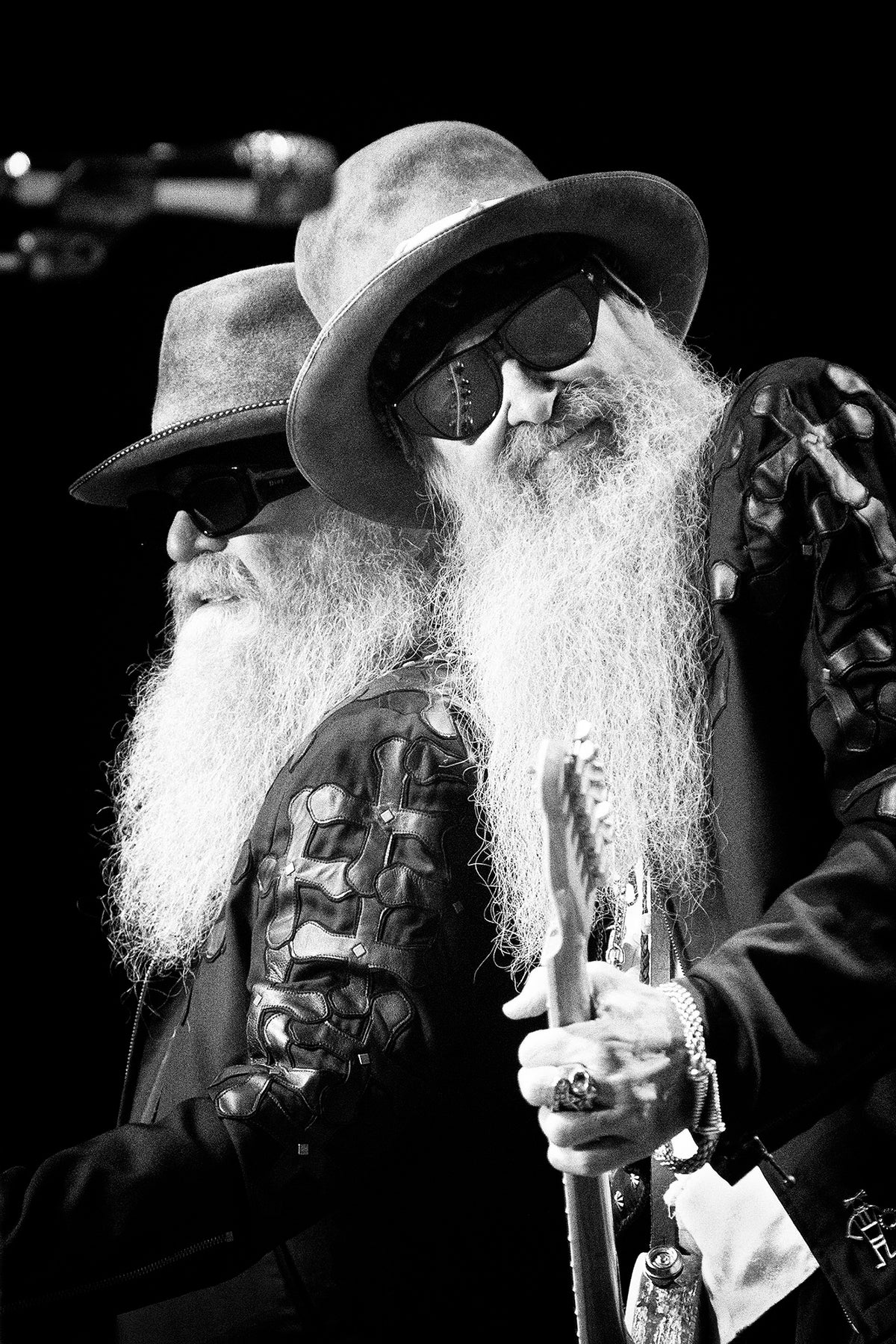 ZZ Top at Mountain Winery, Saratoga, California, 2015, photographed by Jérôme Brunet.