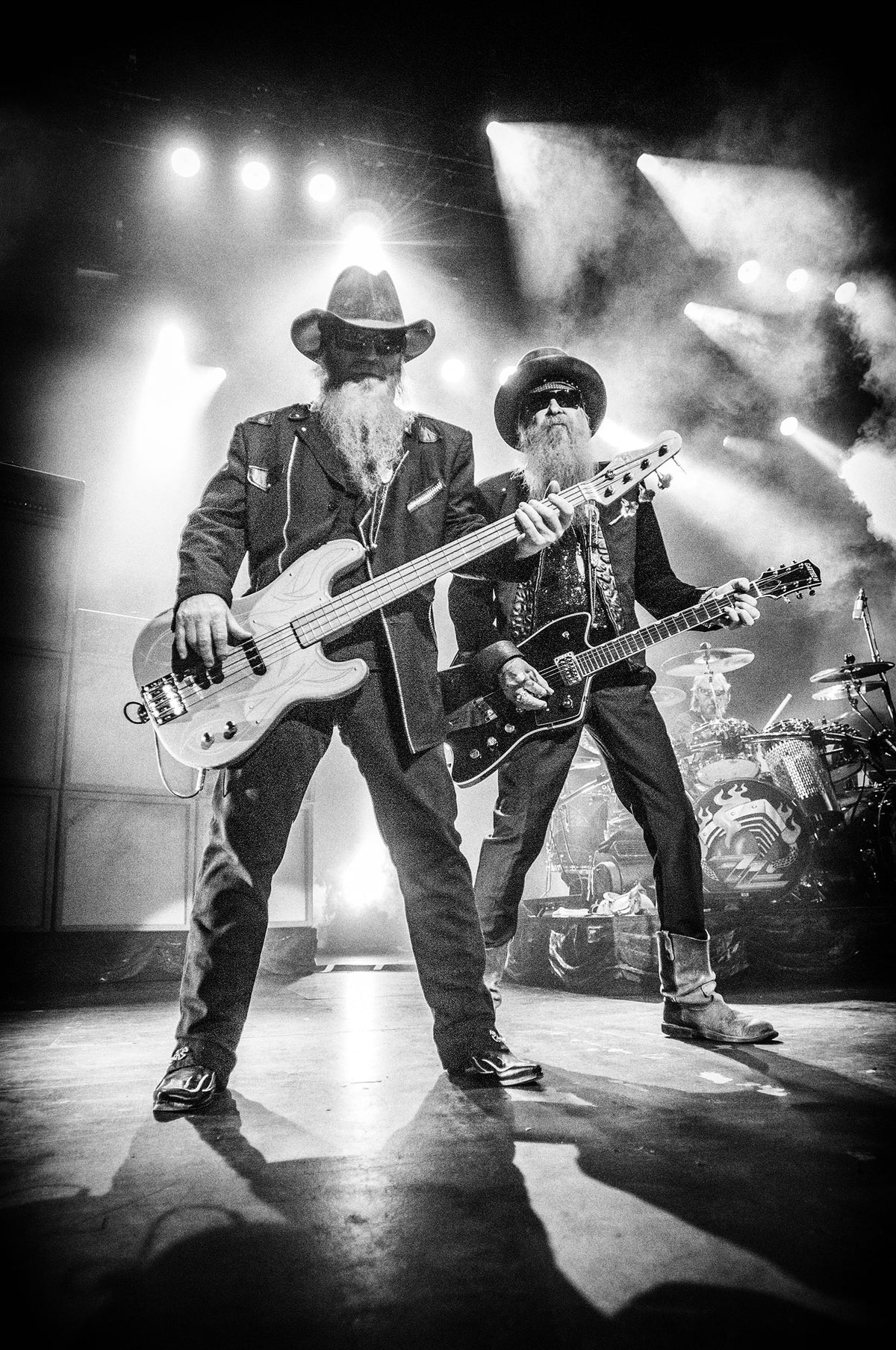 ZZ Top at Warfield Theatre, San Francisco, California, 2007, photographed by Jérôme Brunet.