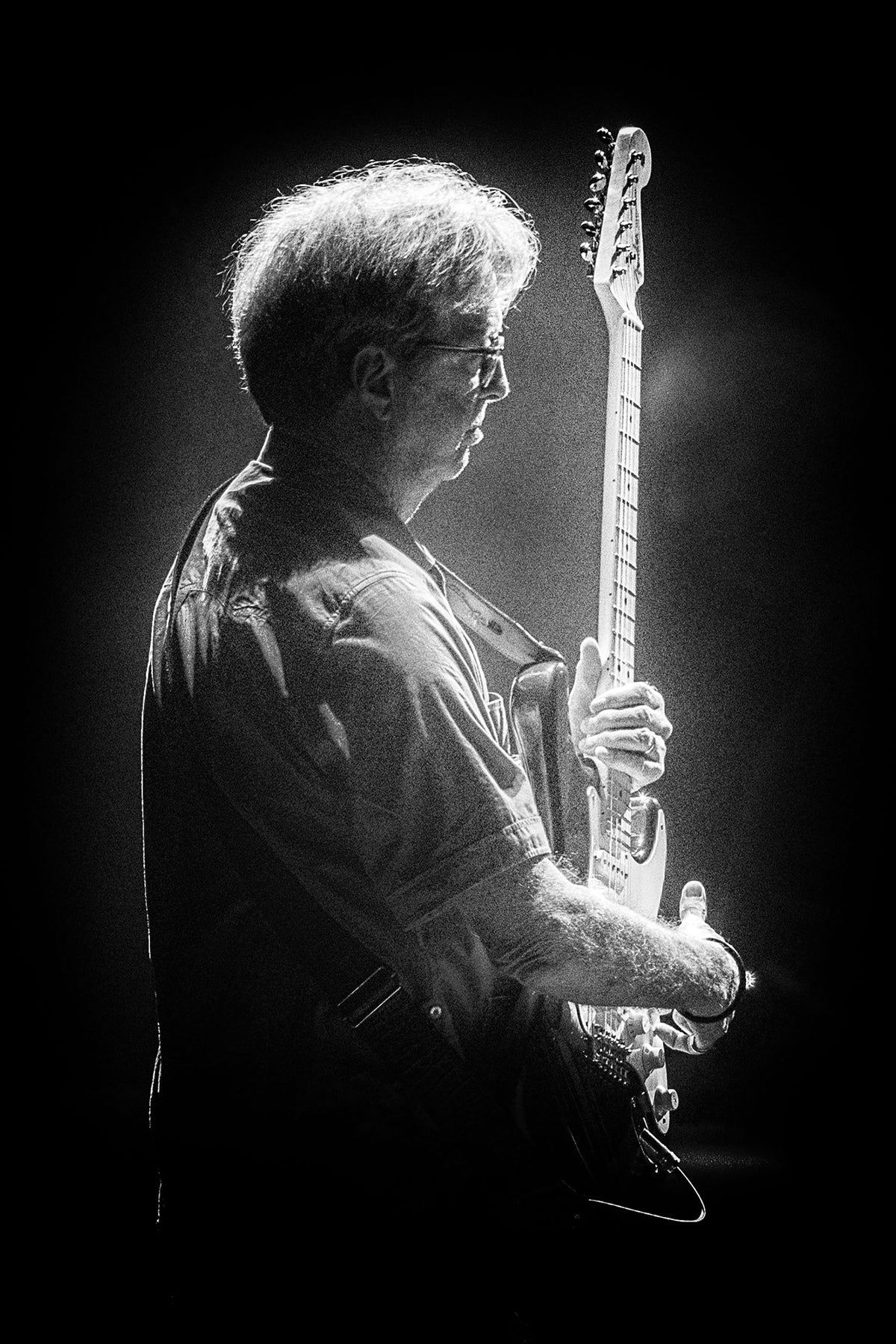 Eric Clapton at The Forum, Inglewood, California, 2017, photographed by Jérôme Brunet.