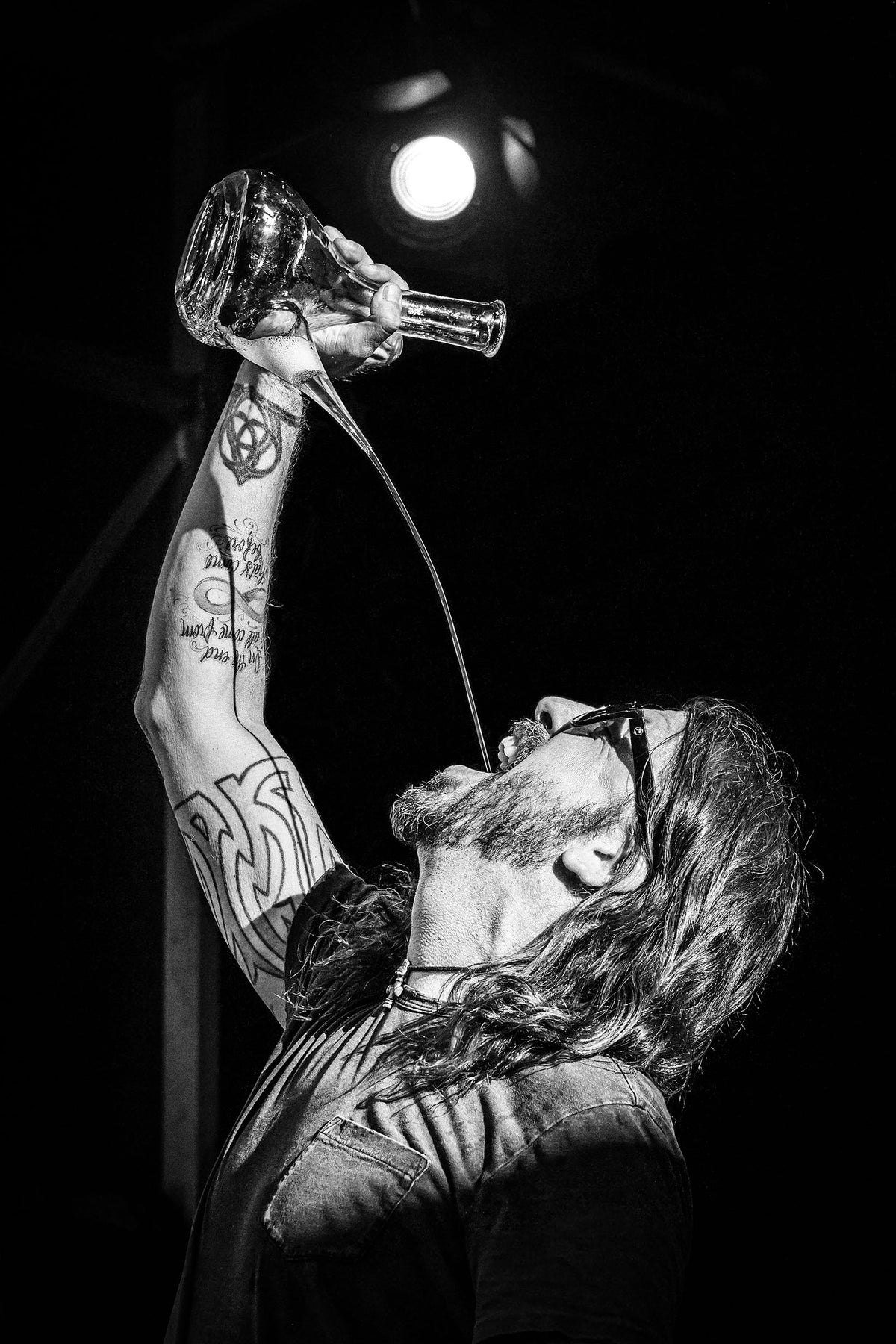Dave Grohl with Porron at BottleRock, Napa, California, 2021, photographed by Jérôme Brunet.