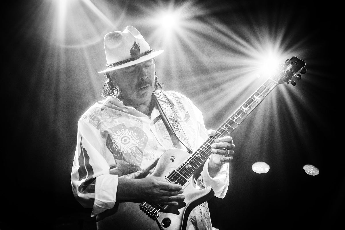Santana at House of Blues, Las Vegas, Nevada, 2018, photographed by Jérôme Brunet.