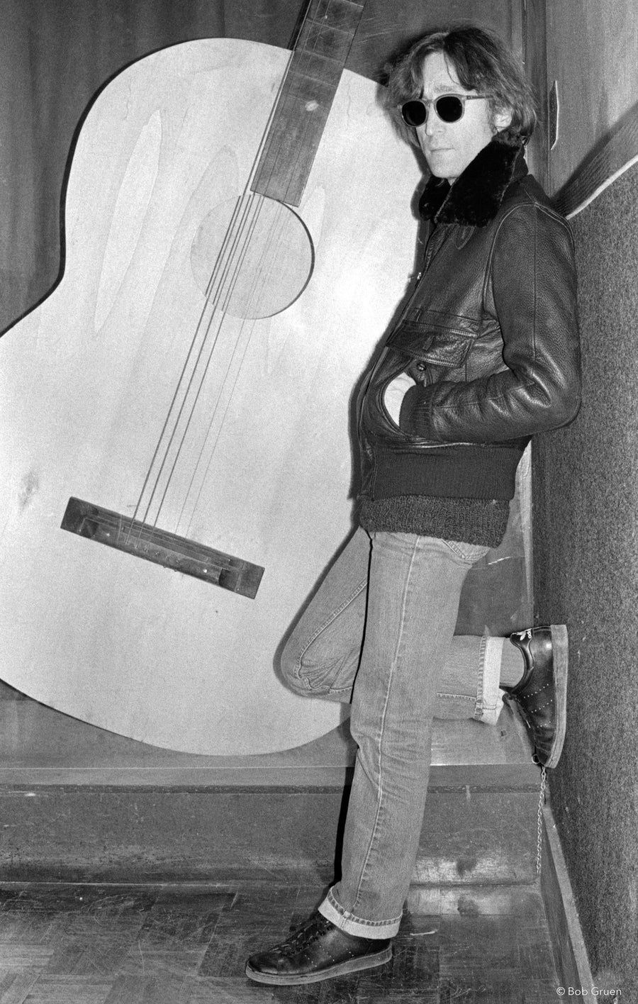 John Lennon. NYC, 1980, photographed by Bob Gruen.