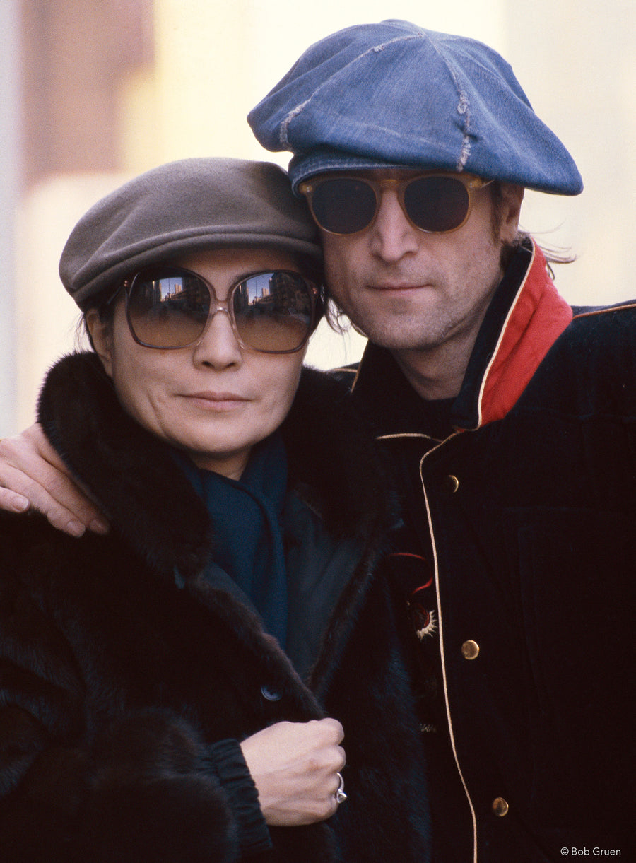 John Lennon and Yoko Ono, New York City, 1980, photographed by Bob Gruen.