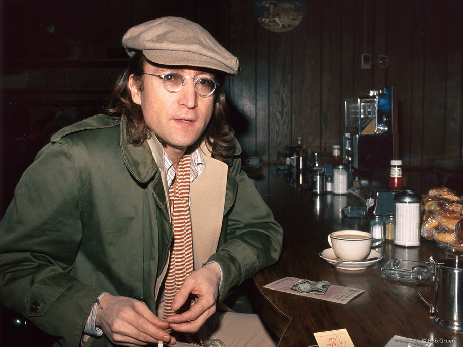 John Lennon. NY, 1975, photographed by Bob Gruen.
